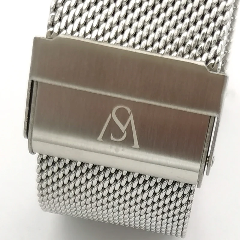 customized logo printing engrave laser clasp watch band buckle