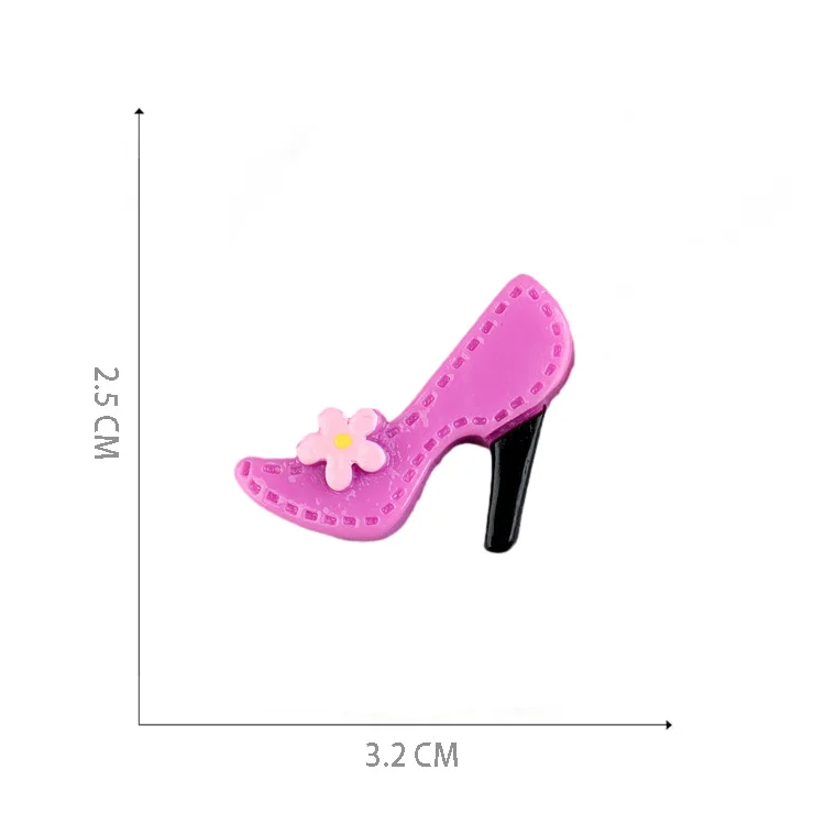 lovely lady high heeled shoes comb mirror flatback resin cabochon mobile phone case decoration