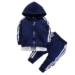 XH Fashion Casual Toddler Sweat Suits Clothing sets Jogger Babies Hoodies Set Kids Baby Boys Sport Clothes Children Clothing