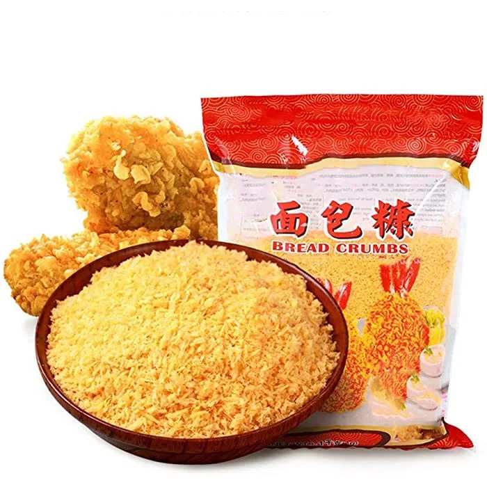 Chinese Factory Sales Panko Breadcrumbs 8mm Dried Yellow Breadcrumbs