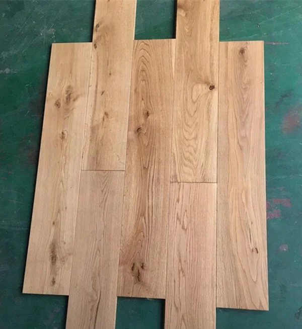 6 x 3/4 inch T&G joint natural oiled oak hardwood flooring wide plank hardwood flooring