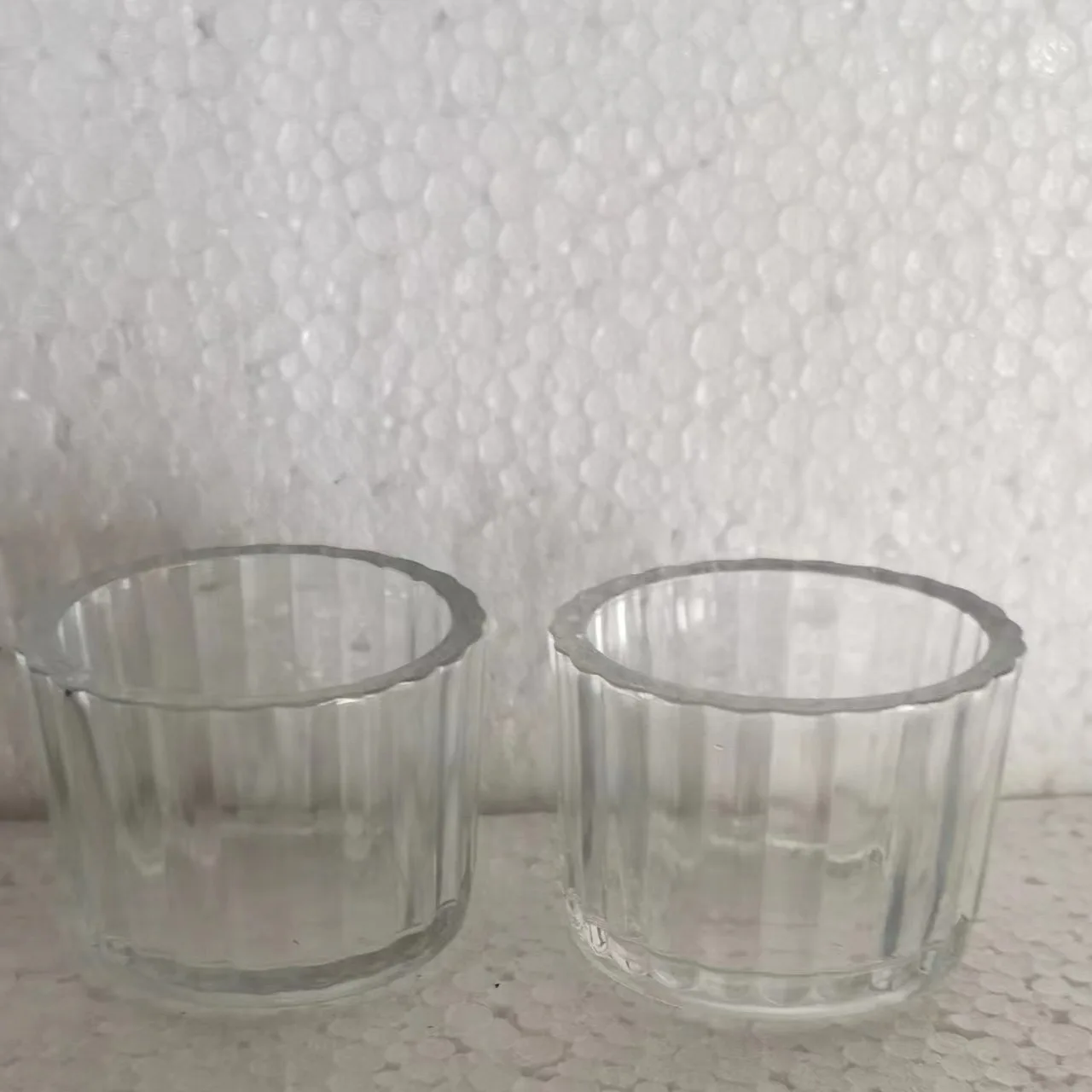 Bulk Luxury Clear Glass Jar for Candles Decorative Empty Candle Container Heat Resistant Glass Candle Vessel for Home Decor