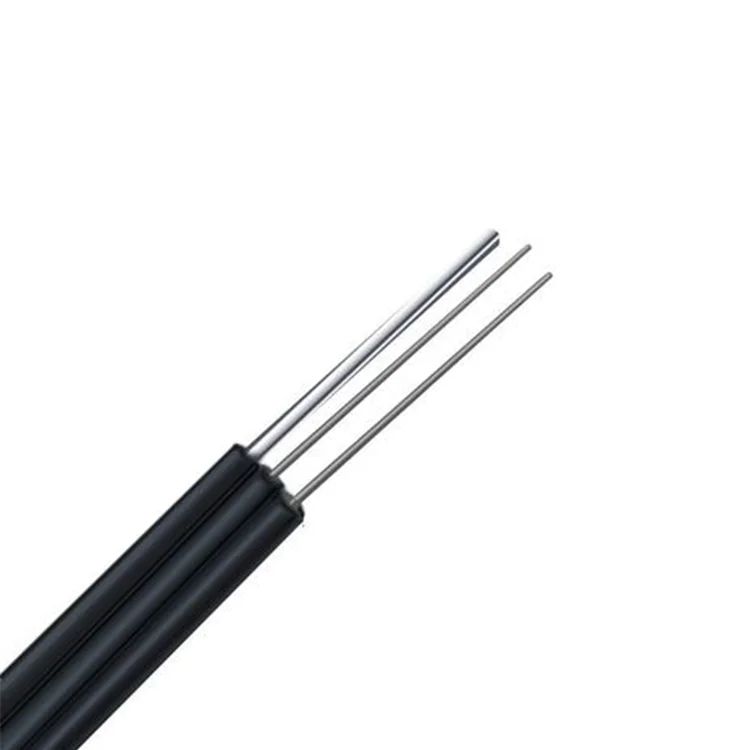 Singlemode стальной провод самоподдерживающийся FTTH Drop кабель Крытый 4 ядра волоконно-оптический кабель Drop