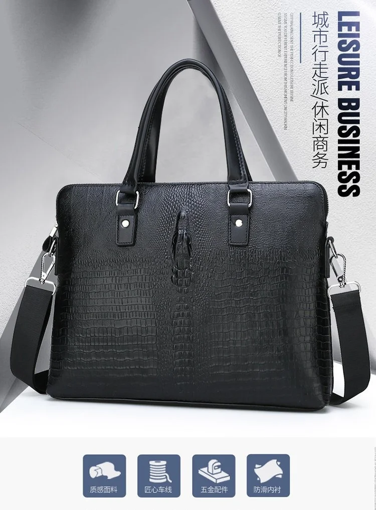 Деловая сумка из воловьей кожи для мужчин, мессенджеры из искусственной кожи для ноутбука, роскошные портфели 14 дюймов