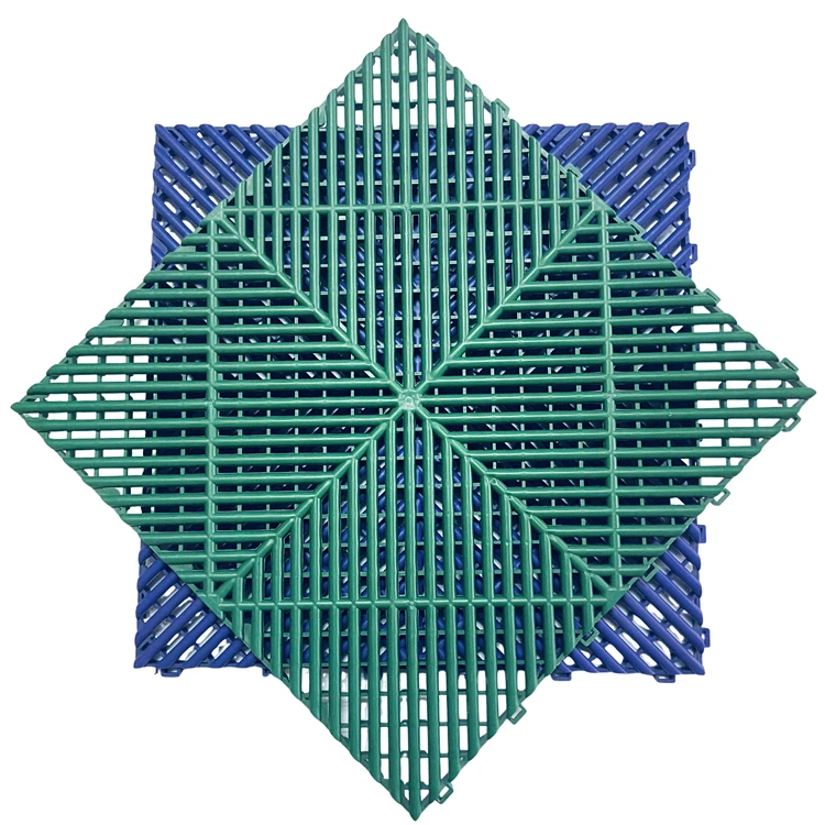 PP Environmental Protection Garage Easy Clean  Car Wash Room Non-Slip Interlocking Floor Mat