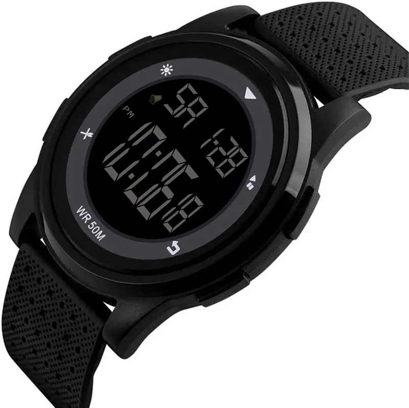 Spovan Stainless Steel Waterproof Digital Watches For Kids