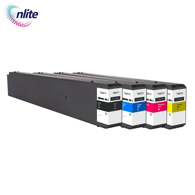 New Product T887 Compatible Ink Cartridge T8871-T8874 With Pigment Ink For Epson Workforce Enterprise Wf-c17590 Printers