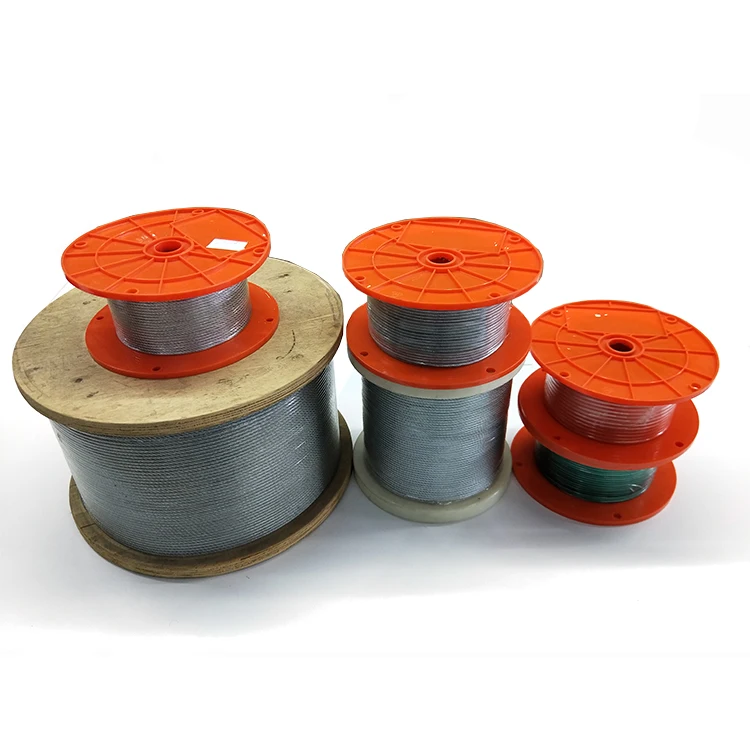 DIN Standard Transparent Hot Selling High Quality PVC Coated 7*7 Steel Wire Rope