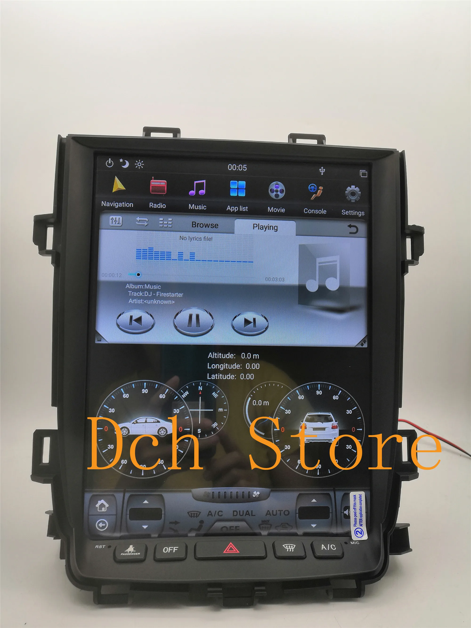 12.1 inch android 11 car dvd player gps navigation car for alphard 20 series 2008-2014 tesla screen stereo auto PX6 CARPLAY