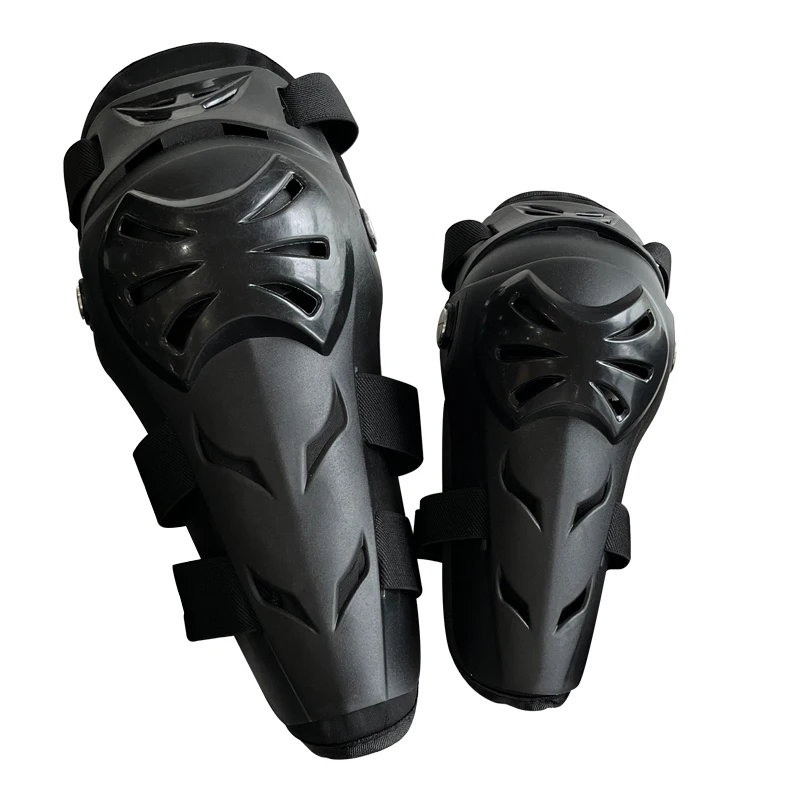 Motorcycle Protective Elbow and Knee Guards Professional Black Armor Protector Sets for Riding Racing Motorbike