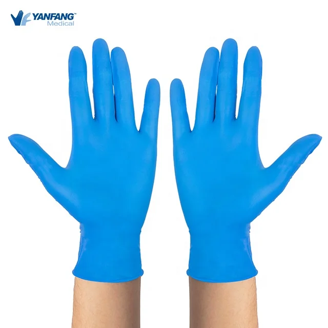 4.5G Examination Surgeon Powder Free Hand Protection Size 8 Rubber Nitrile Gloves