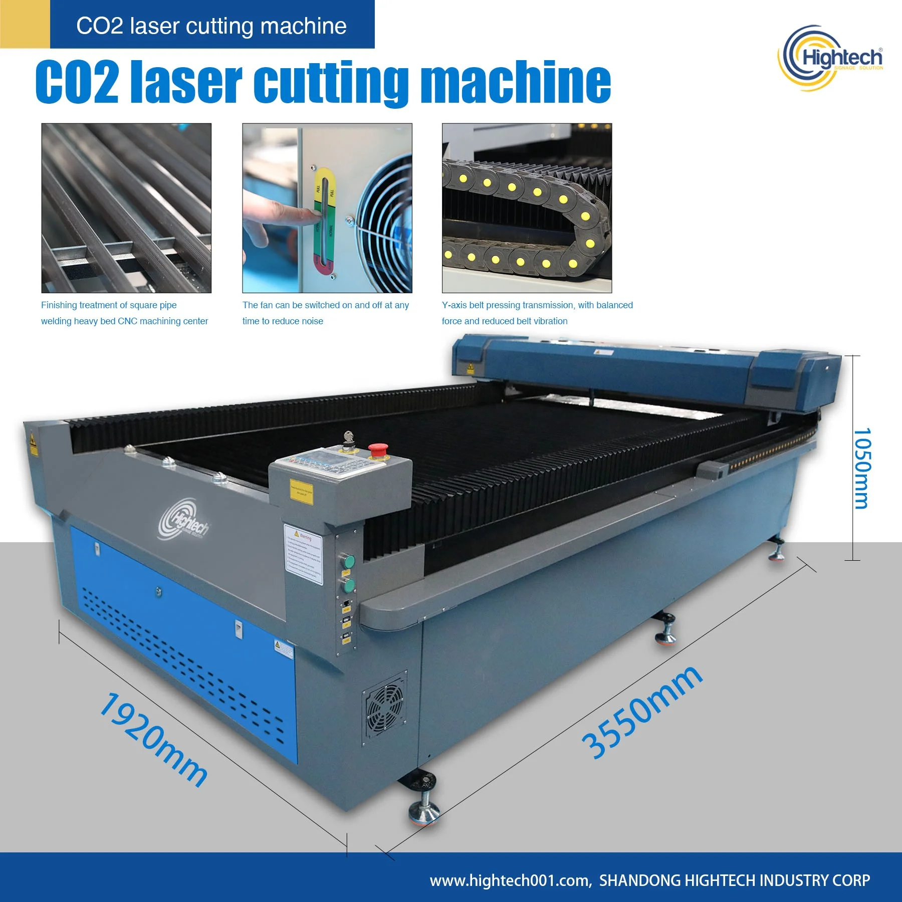 Auto focusing 1325 Co2 laser cutting machine of 150w 180w