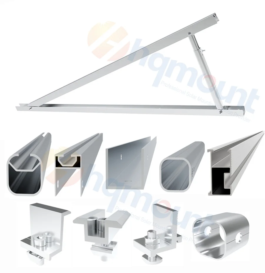 Крепление HQ 2022 Высококачественная Солнечная плоская/стальная крыша треугольная конструкция комплект Монтажная система