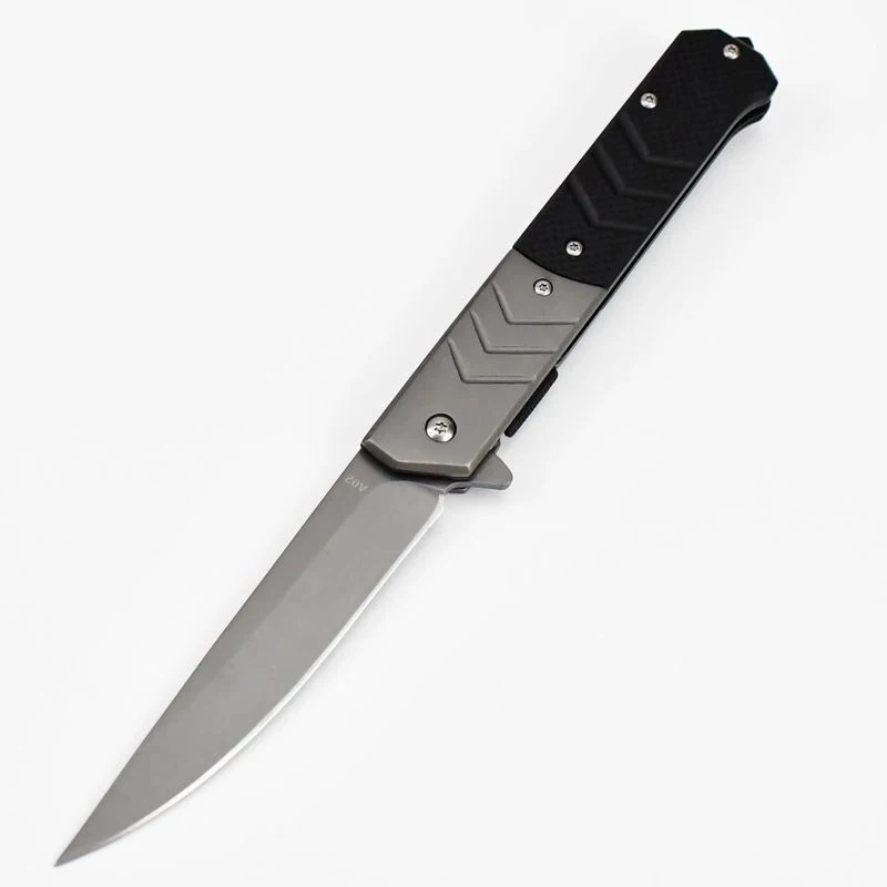 Hot Selling High-Quality 440C Blade G10 Handle Knife Camping Portable Pocket Knife Outdoor Folding Knife