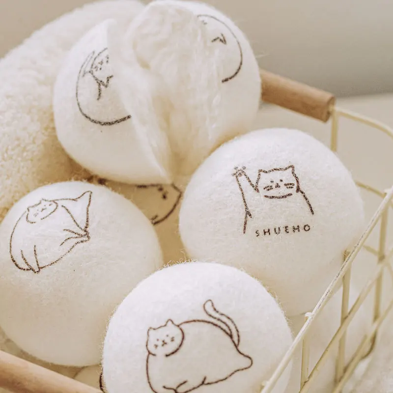 Wholesale 6 Pack Eco Friendly Laundry Wool Dryer Balls