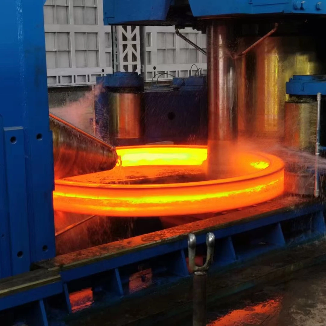 Hot selling hot forged 50Mn ring forgings and machining
