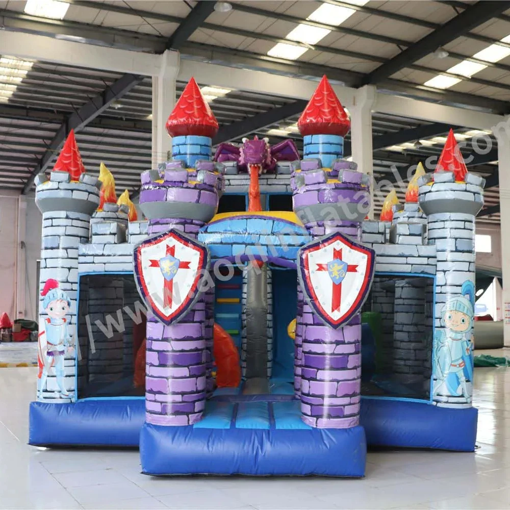 Soldier castle theme Jumping Castle Inflatable Bounce House For Kids For Soft Play
