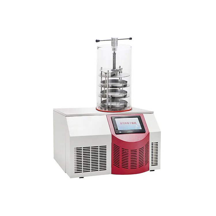 Bell Type Drying Room Top-press Multi-manifolds Freeze Dryer Lyophilizer Transparent Laboratory Refrigeration