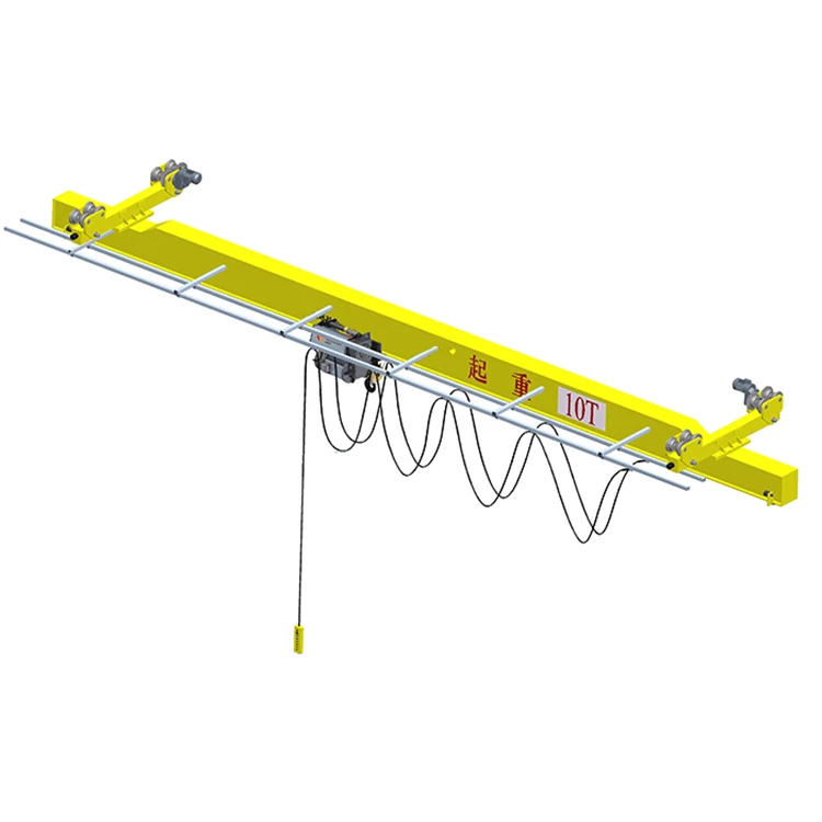 warehouse using 1 ton 2 ton 5 ton 10 ton European Single Beam Girder Bridge travelling over head crane hoist