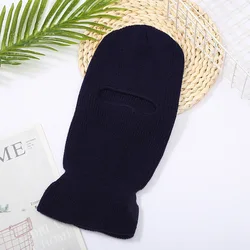 Wholesale Custom One Hole Face Cover Balaclava 1 Hole Ski Mask Winter Warm Acrylic Jacquard Letter Fitted Ski Mask