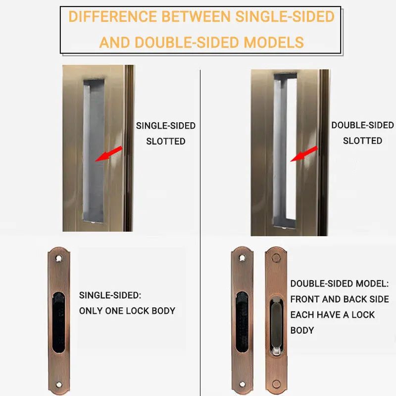 ULW customized aluminium vertical sliding windows locks double glazed zinc alloy sliding window locks with key