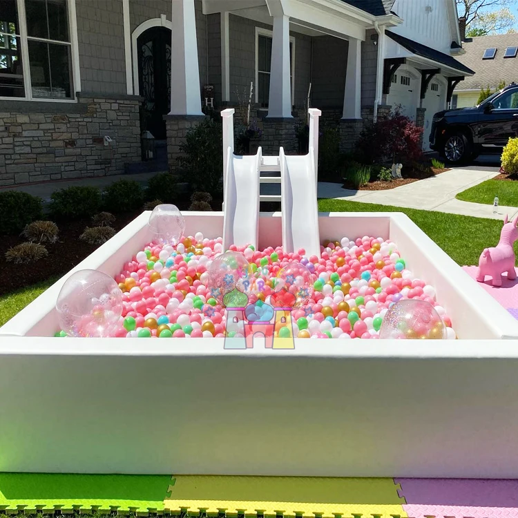 Commercial grade playground equipment soft play area kids indoor large ball pit with slide