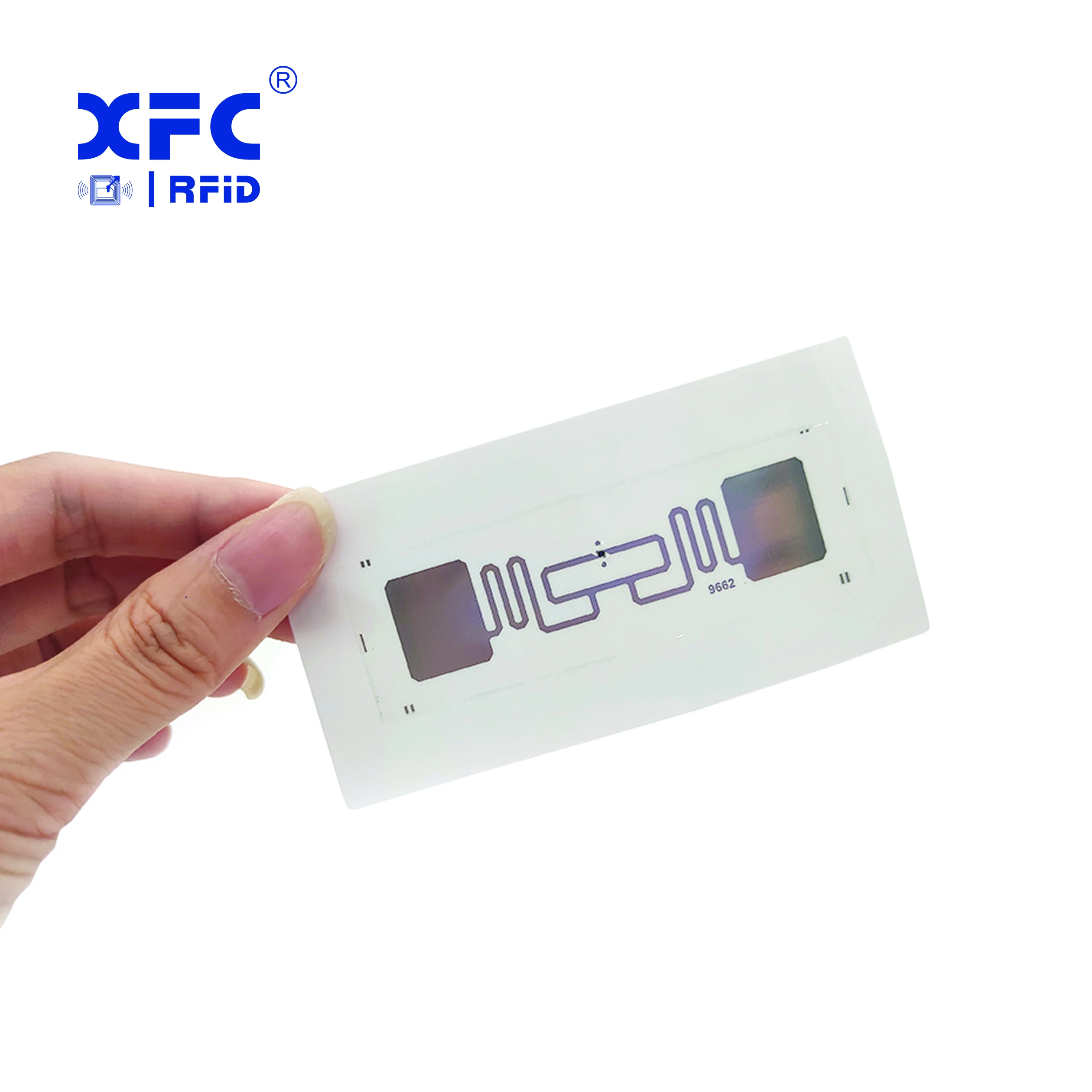 Хит продаж RFID-метки на большие расстояния ISO18000 6C инкрустация UHF RFID наклейка в рулоне записываемая для этикетки одежды