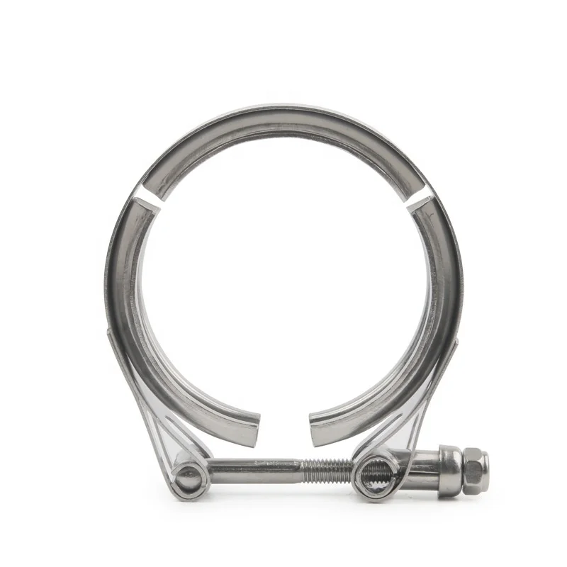 304 316 Stainless Steel V Band Hose Clamps with Flange Turbo Coupling V Band Clamps for Petrol Engine Exhaust Pipe Joints
