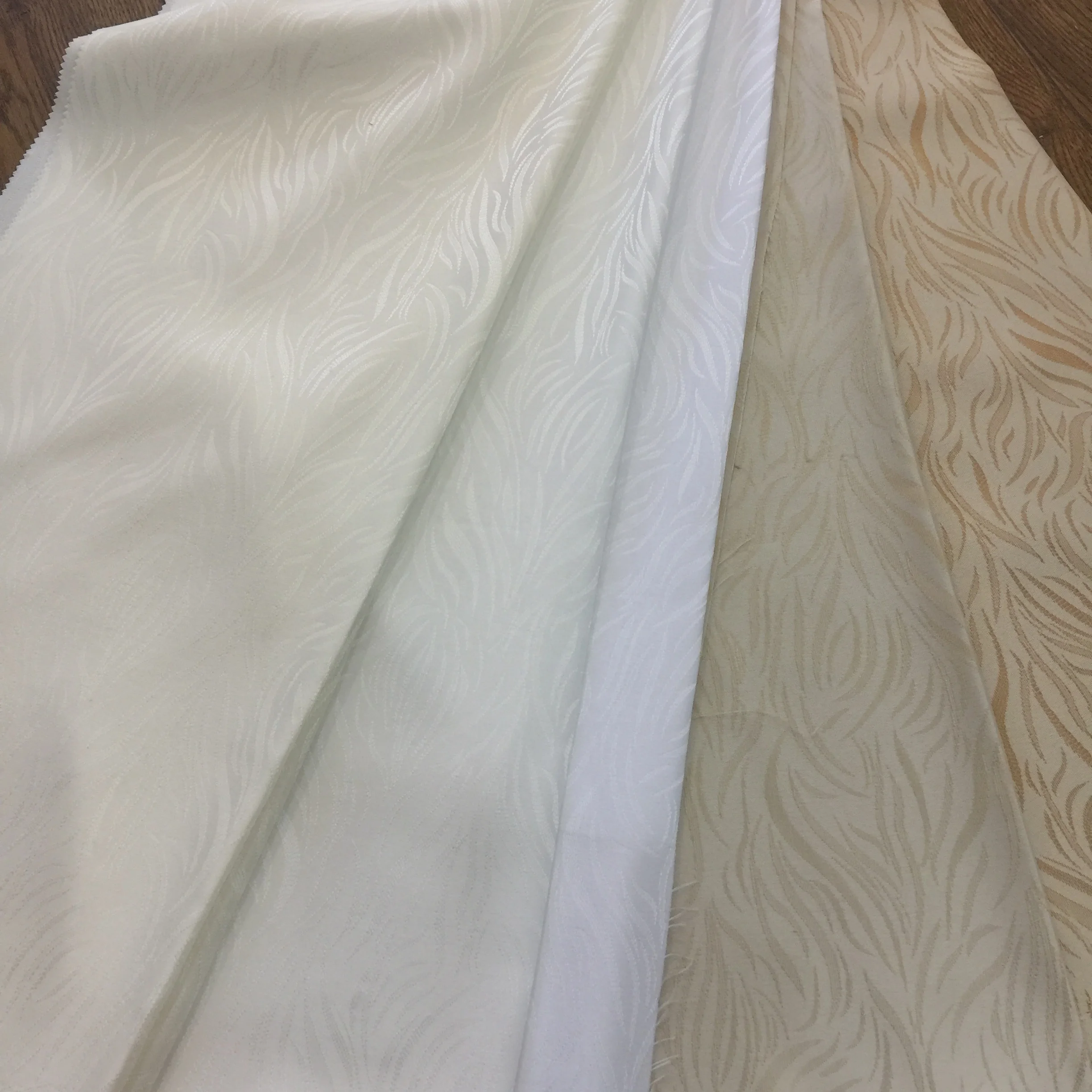 Plain woven luxury jacquard sheer curtains living room australian style