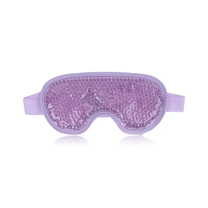 Hot Sell Custom Logo 3D Reusable Sleeping anti-stress Fatigue Fold Therapy Cooling Gel Bead Eye Mask for Hot Summer