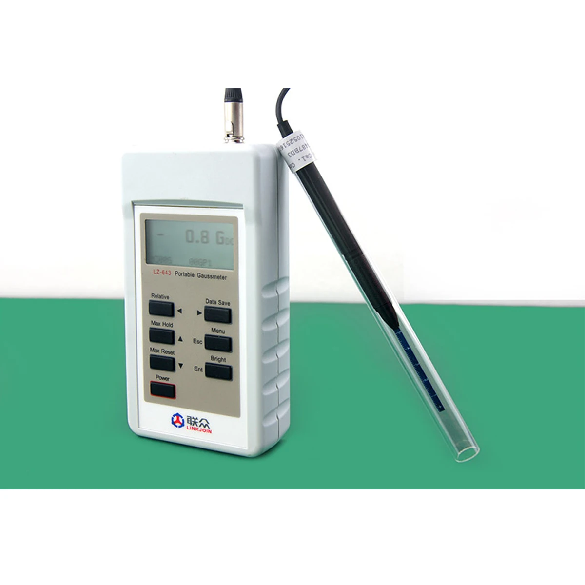 LINKJOIN LZ-643 portable teslameter 4 AA battery auto power off teslameter manufacture with CE trade assurance supplier