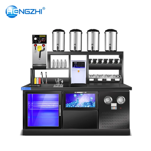 Refrigeration and freezing bubble tea bar business equipment needed for milk tea