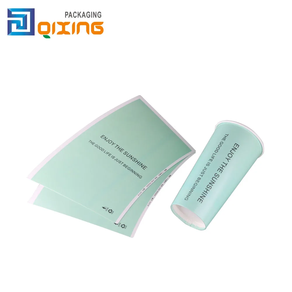 
Wholesale paper cup raw material single PE coated paper cup fan 