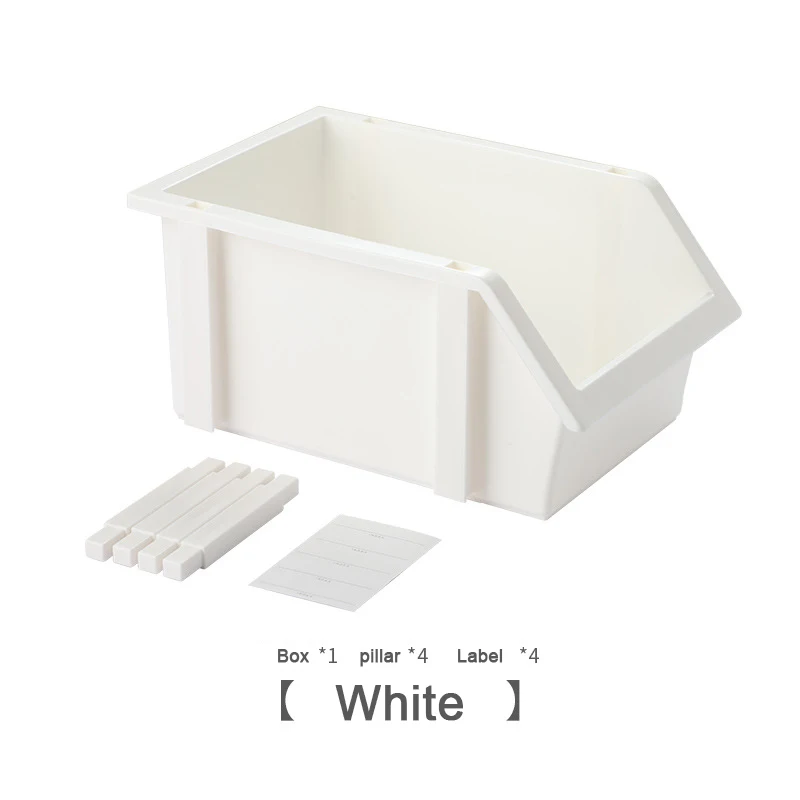 Stackable Plastic Desktop Organizer For Tool Book Toy Stationery Rack Combination Storage Basket