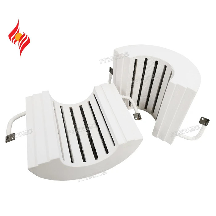 1200C High Temperature Ceramic Fiber Furnace Chamber Alumina Ceramic Fiber Tube Heater for Tube Furnace