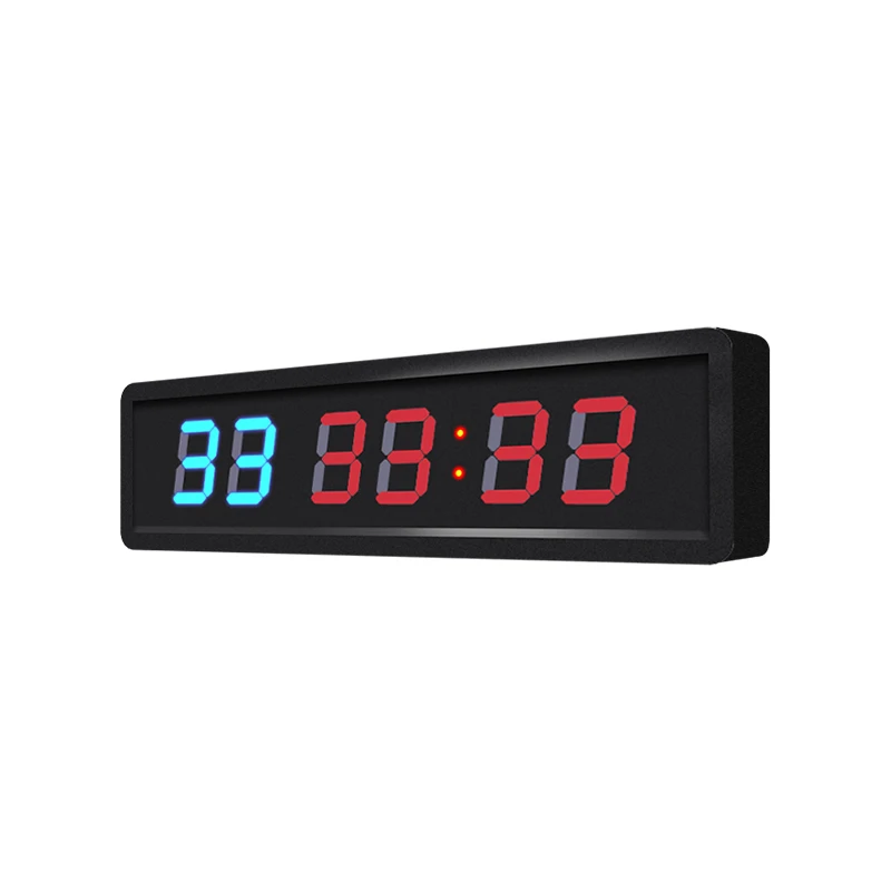 New Design Cheap 2.3 Inch 6 Digits Led Crossfit Minutes Interval Timer Training Portable Gym Sport Fitness Timer