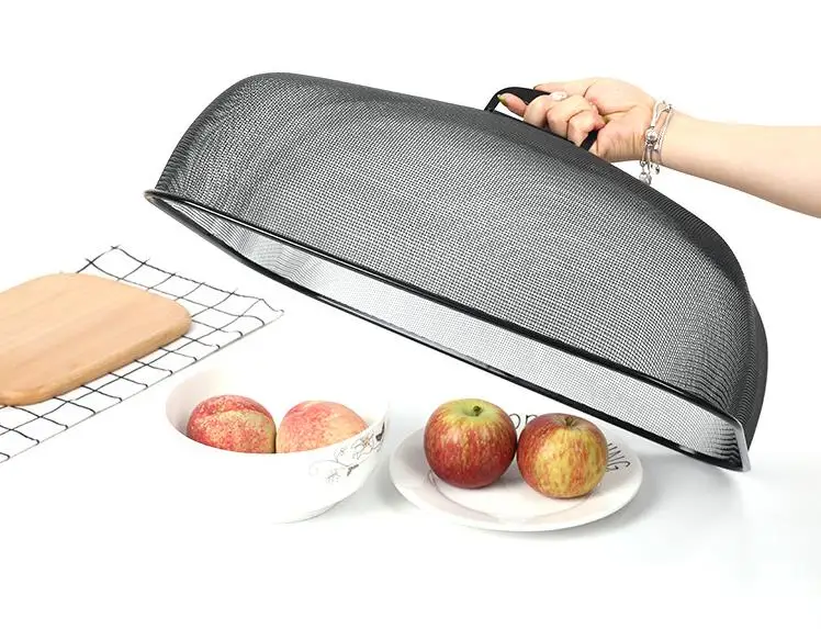 
rectangular metal wire mesh dome food cover 