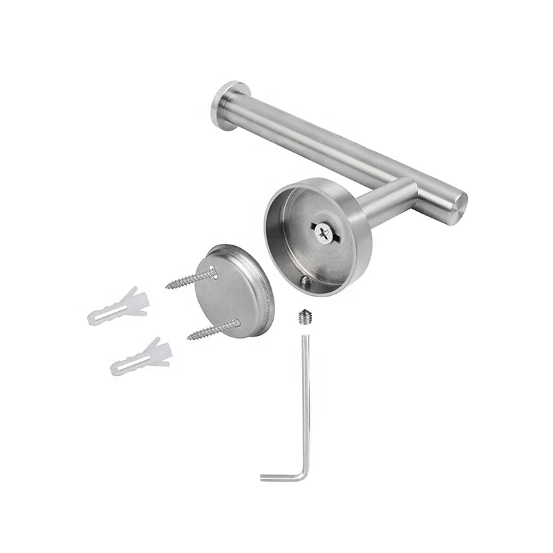 Online Hot Selling Paper Towel Holder Stand Tissue Holder Kitchen Bathroom Toilet Stainless Steel Standing Paper Towel Holder