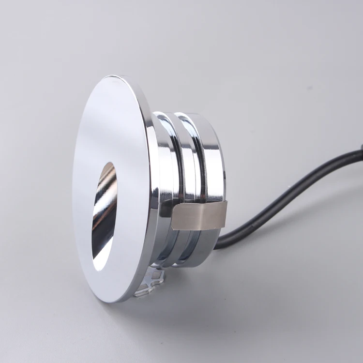 AVT  modern chromed color Diameter 55mm Height 30mm 12vdc/dc low voltage landscape led step light cinema lamp