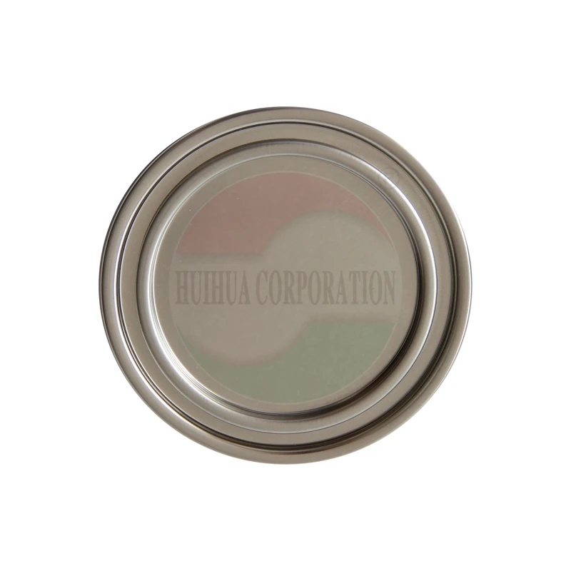 Various Size 83mm Metal End Cap Lid For Cardboard Paper Tube Box