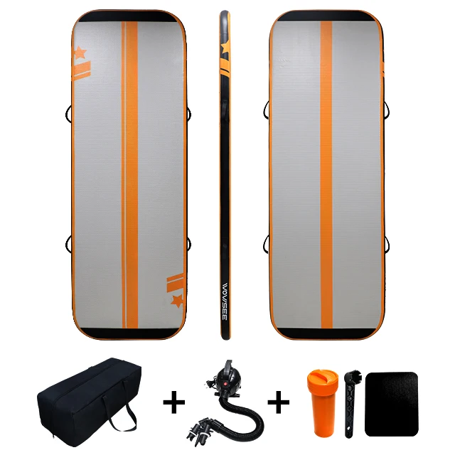 ready to ship 3M 5M 6M 8M 10M 12M inflatable gym air tumble track tumbling mat home airtrack for gymnastics