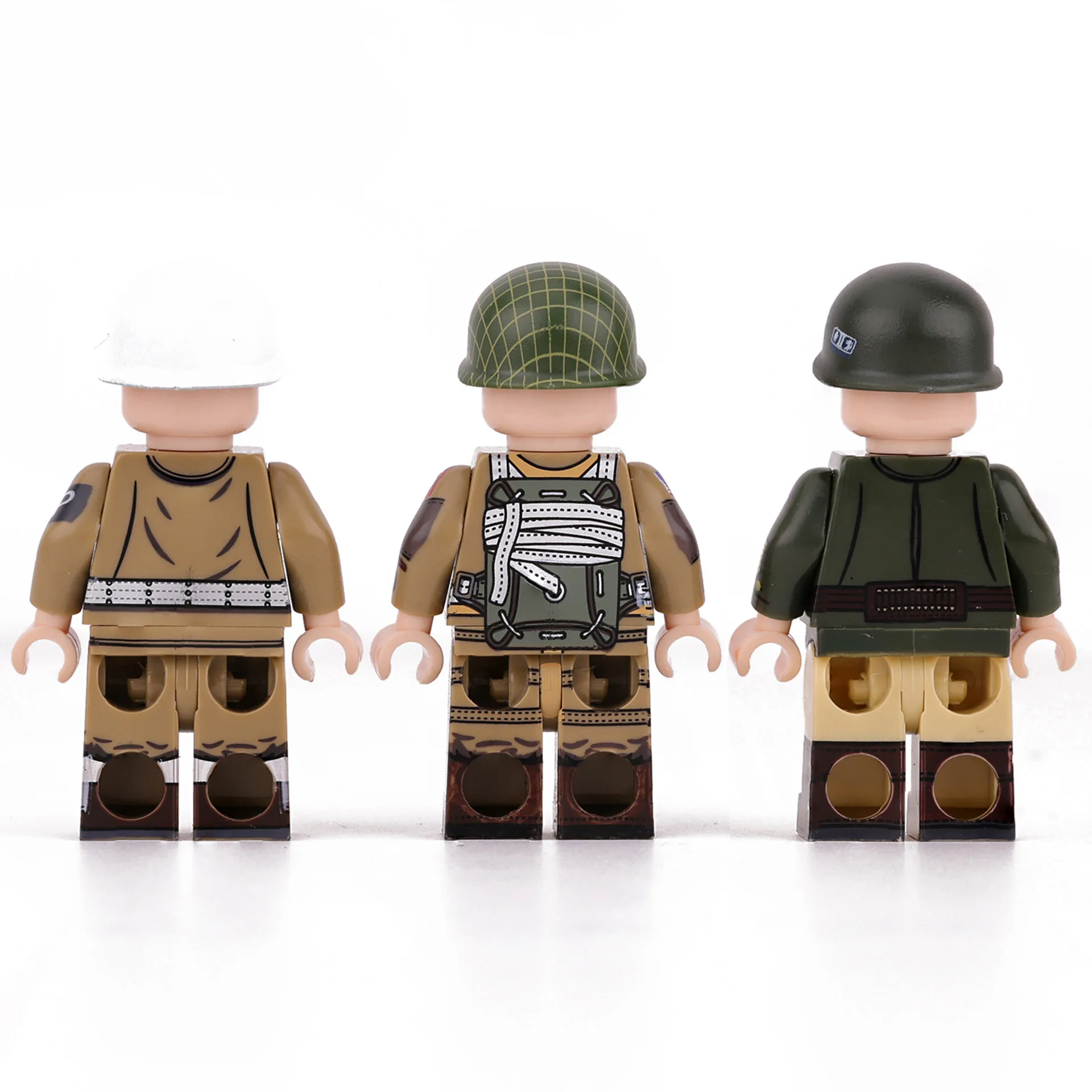 500-179 MOC US Air Force+Flying Tigers soldiers+Printing personnel+Renzai+MOC blocks+DIY toys+gifts parts 4477+60479+3666+3710
