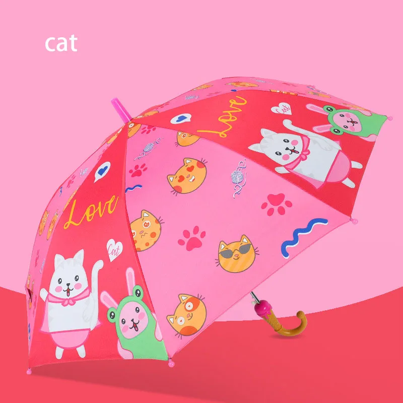 Factory Wholesale Cute Cartoon Children Umbrellas Custom Animal Small Design Print Umbrella For Children School Students