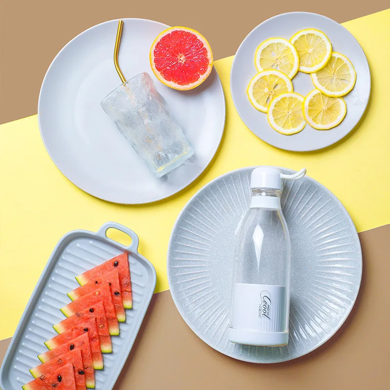 Plastic Potable Portable Screw Pure Slow Extractor Small Smart Mini Water Bottle Stainless Steel Wireless Blender Juicer