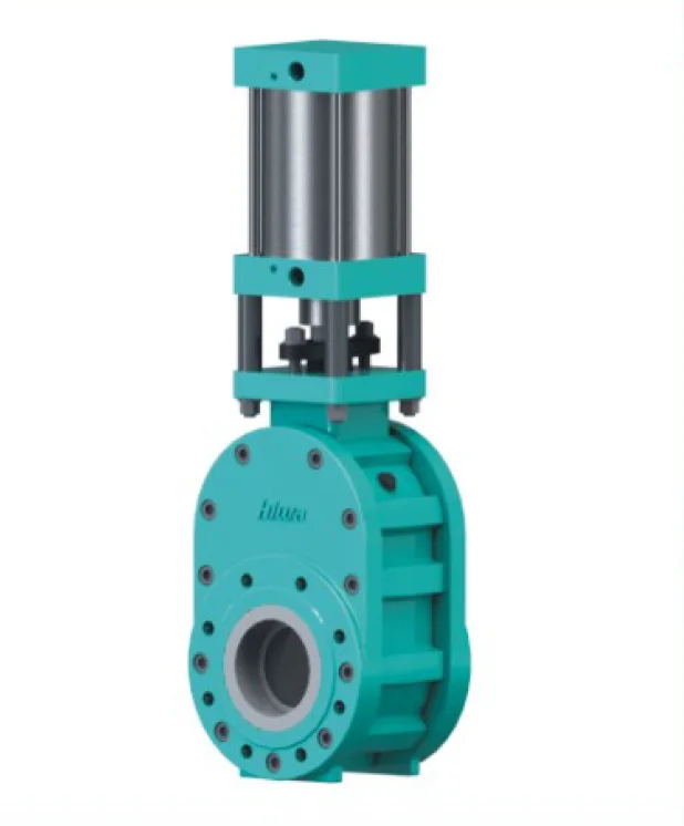 Ceramic Lined valve Wafer Ceramic Double Gate Valve Handwheel