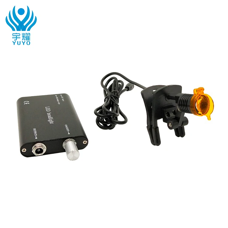 Plastic clip headlight with battery led bulb headlights manufacturer dental products equipments