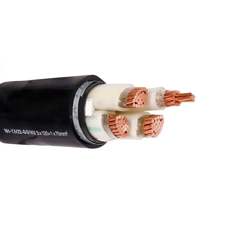 ZR YJV22 0.6/1KV Steel Wire Braid Armoured Cable Multicores YJV22 Steel Tape Armoured Cable