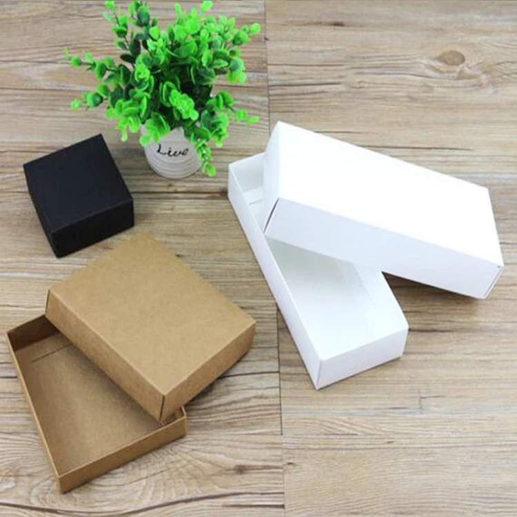 2020 factory custom logo cheap ivory paper packaging gift cake food packaging craft kraft paper drawer box