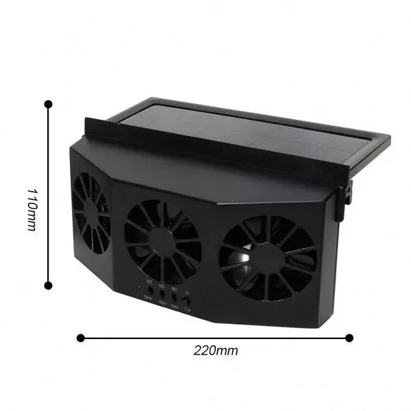 
2 color Automobile solar exhaust fan automobile cooler automatic ventilation fan dual mode power supply high power 