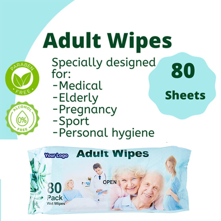Lookon 2% Chlorhexidine Gluconate (CHG) Cloths Adult Wipes Organic Adult Cleaning Wipes Factory Adult Cleaning Wet Wipes